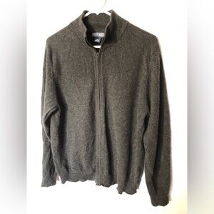Landsend Cashmere Zip Cardigan